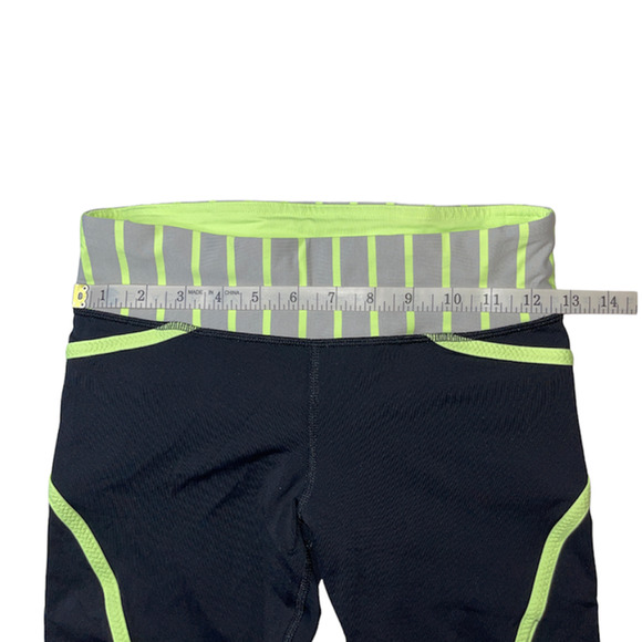 Lululemon Athletica Run Pace Black Crop Capri Leggings Size 4 - Picture 6 of 14